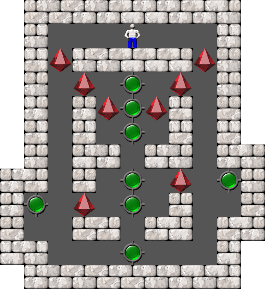 Sokoban Secundus gradus ad Olympo level 24